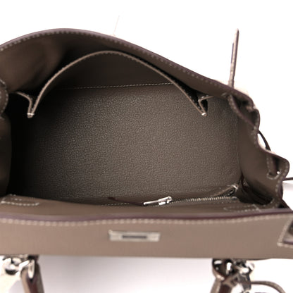 Hermes Togo Kelly Retourne 25 Etoupe 15 of 36