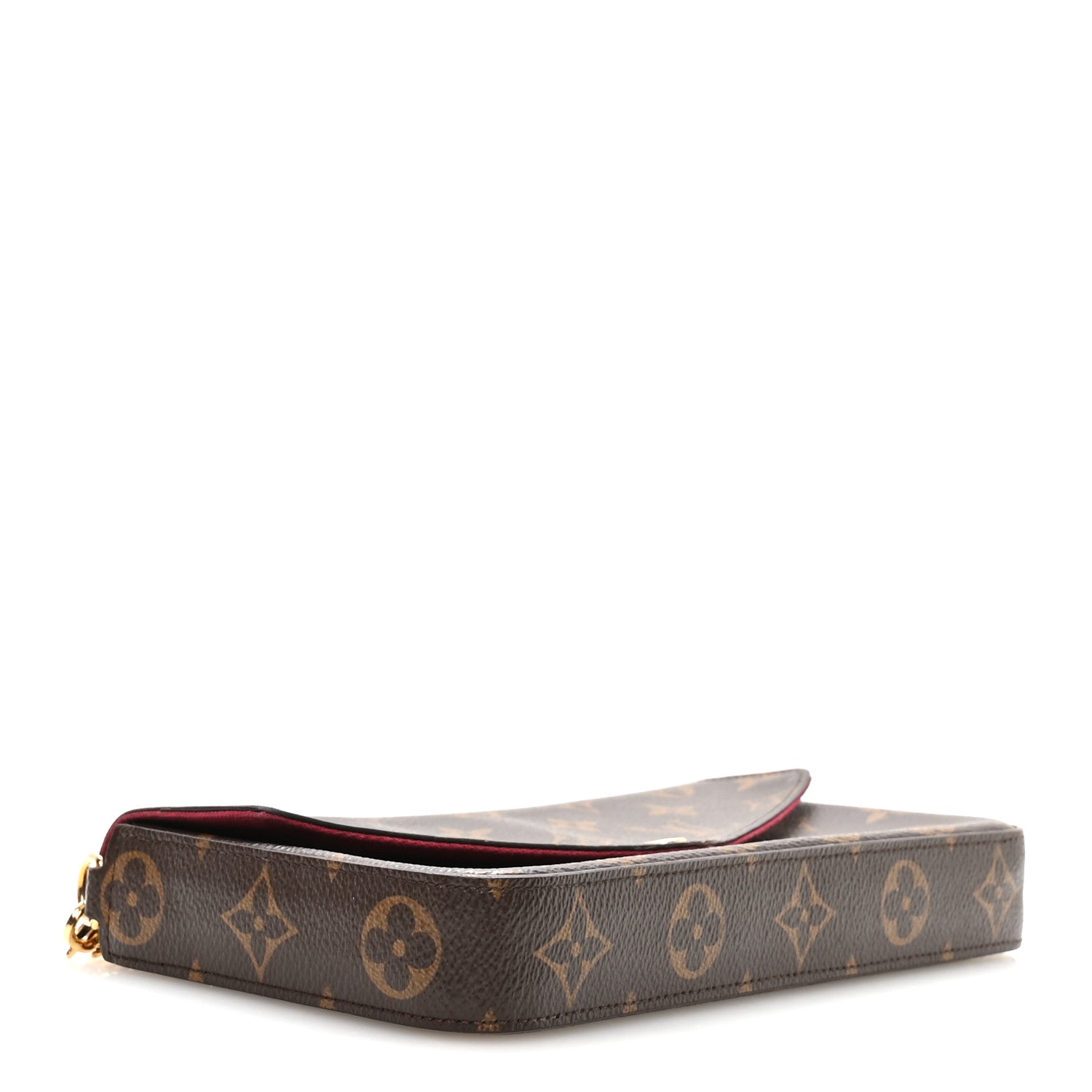 Louis Vuitton Monogram Pochette Felicie Chain Wallet Fuchsia 4 of 12