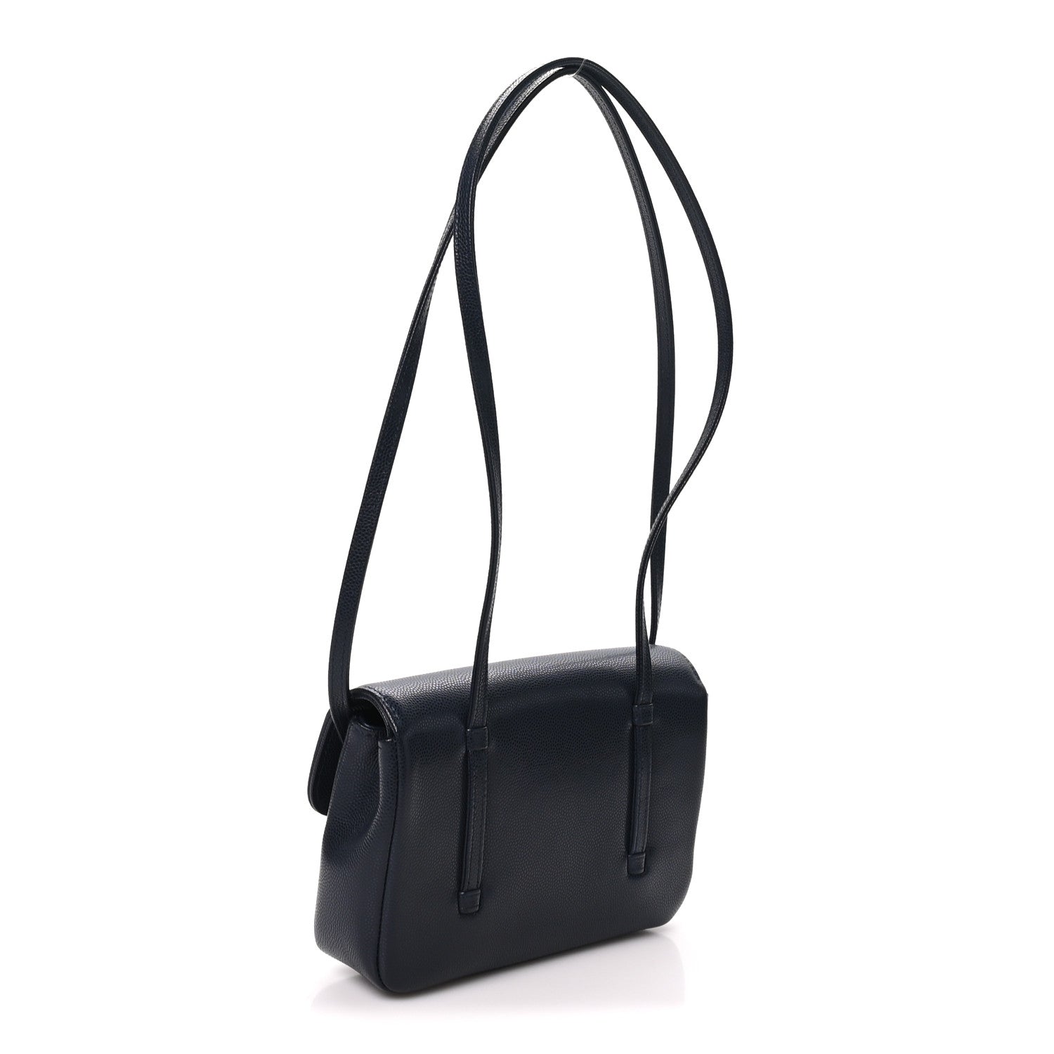Chanel Shiny Caviar Mini Preppy Coco Shoulder Bag Dark Blue 2 of 10