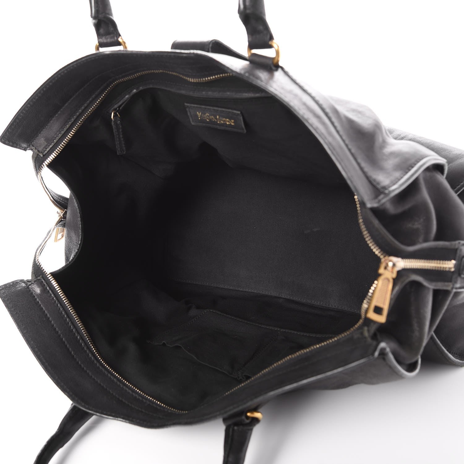 Saint Laurent Sheepskin Large Cabas ChYc Black 5 of 15