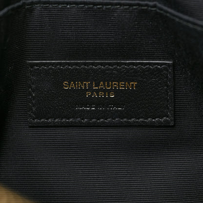 Saint Laurent Calfskin Matelasse Monogram Cassandre Tablet Pouch Black 6 of 7