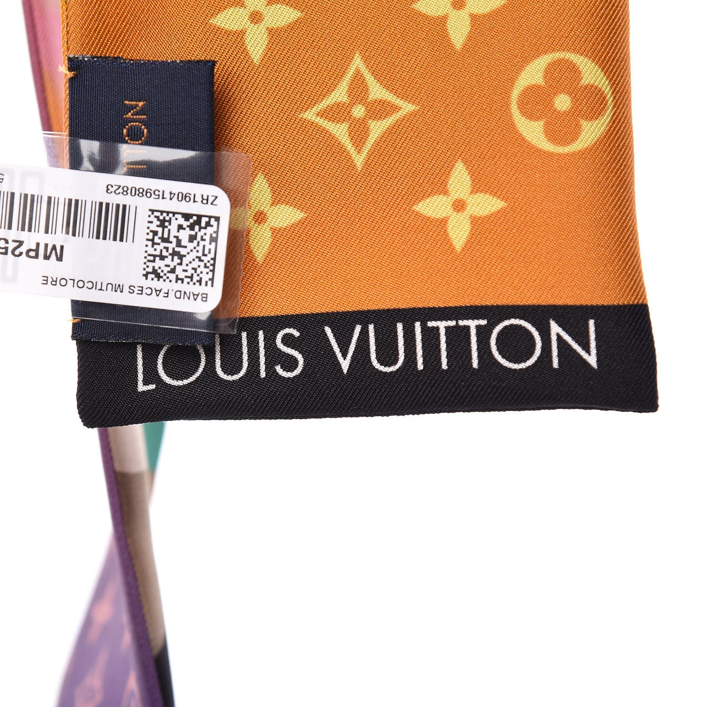 Silk Faces Bandeau Scarf Multicolor