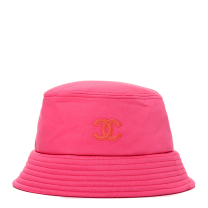 Chanel Canvas CC Bucket Hat L Fuchsia Orange 1 of 5