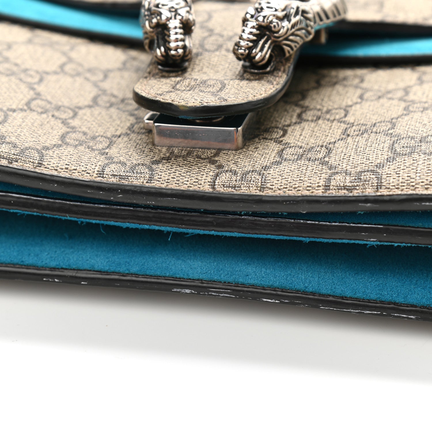 Gucci GG Supreme Monogram Medium Dionysus Shoulder Bag Blue 14 of 14