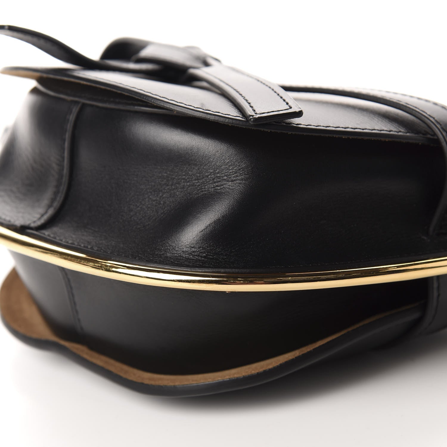 Loewe Calfskin Small Metal Gate Crossbody Bag Black 7 of 10