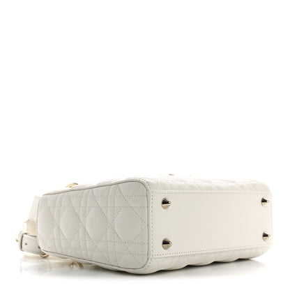 Christian Dior Lambskin Cannage Small Lady Dior White 4 of 10