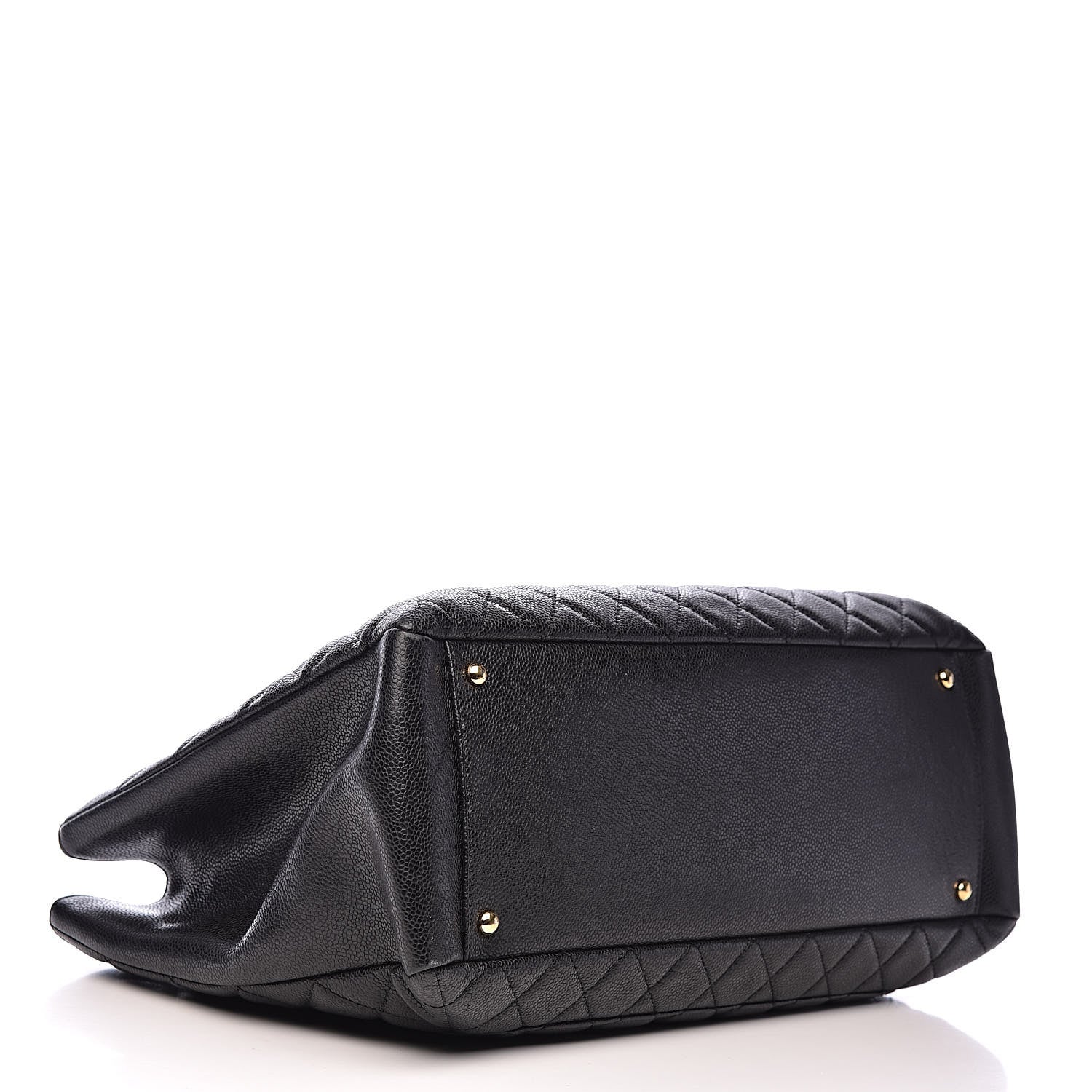 Chanel Caviar Quilted XL Grand Shopping Tote GST Black 4 of 11