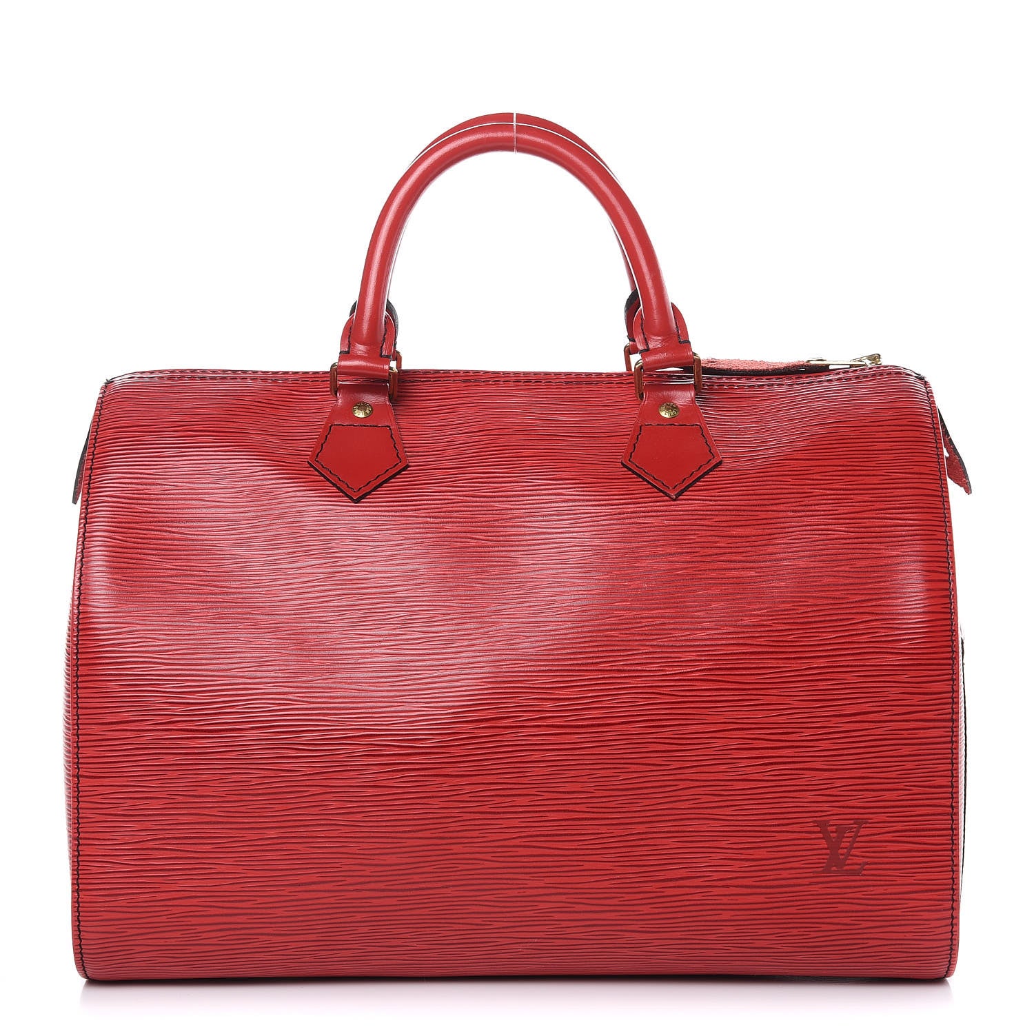 Louis Vuitton Epi Speedy 30 Castillan Red 1 of 15