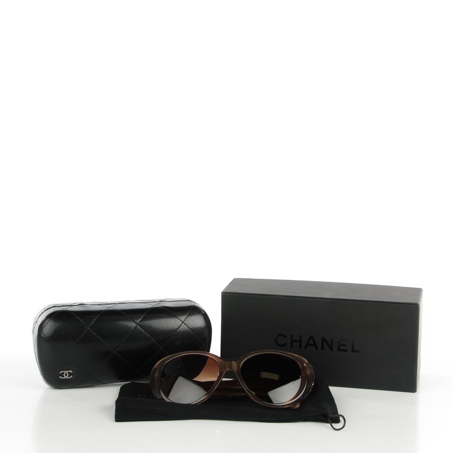 Chanel Lambskin Camellia CC Sunglasses 5318-Q Brown 6 of 6
