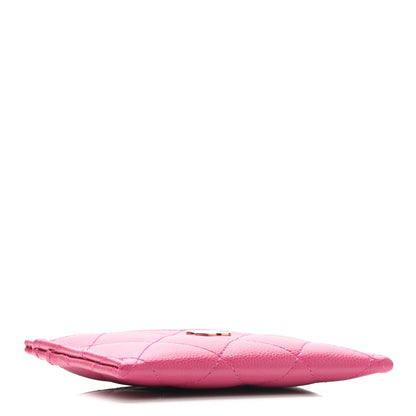 Chanel Caviar Quilted Card Holder Fuchsia 4 of 9
