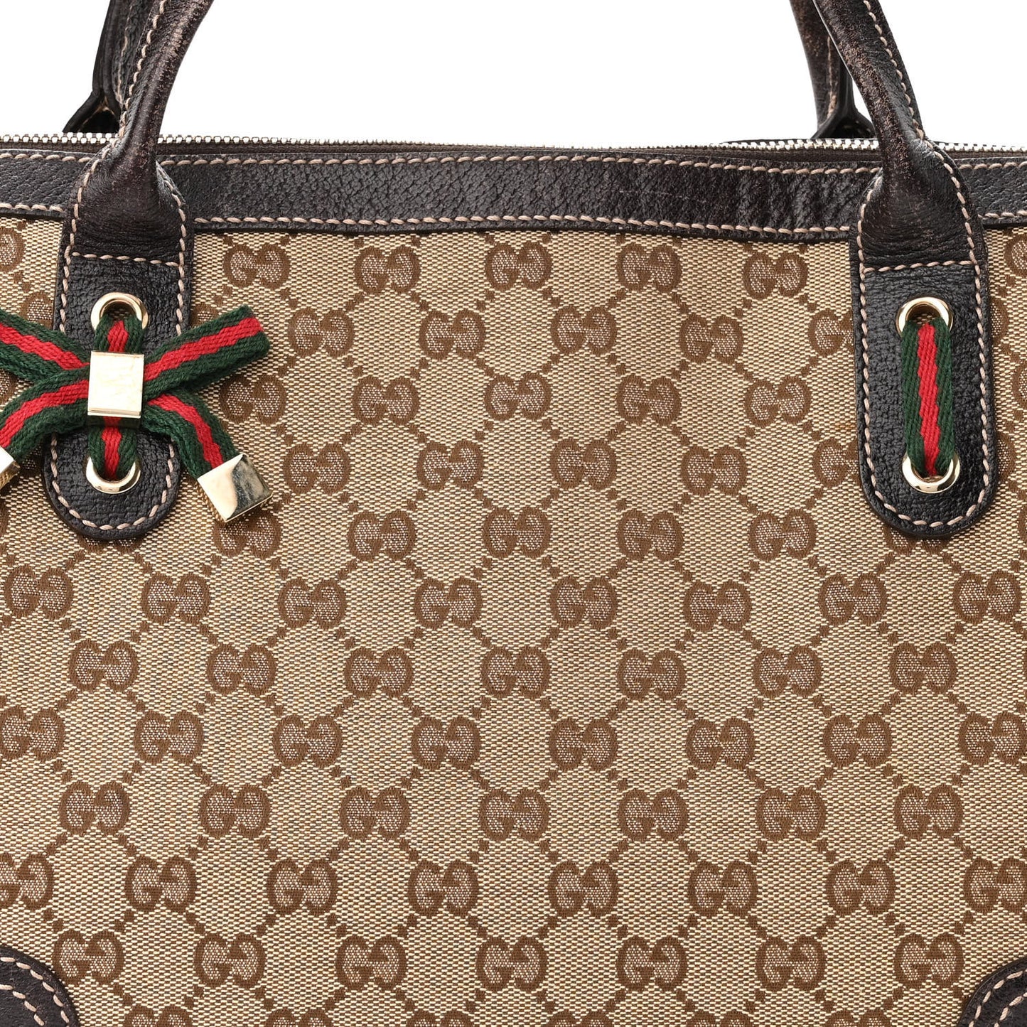 Monogram Medium Princy Tote Dark Brown