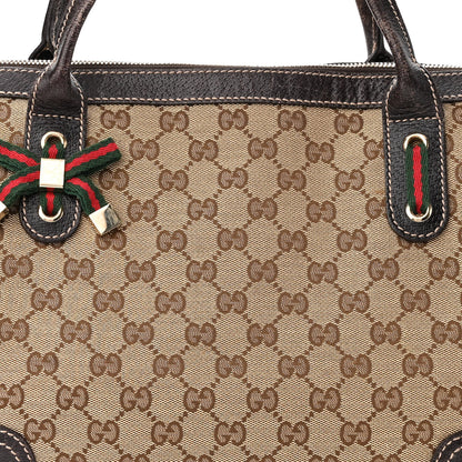 Gucci Monogram Medium Princy Tote Dark Brown 8 of 12