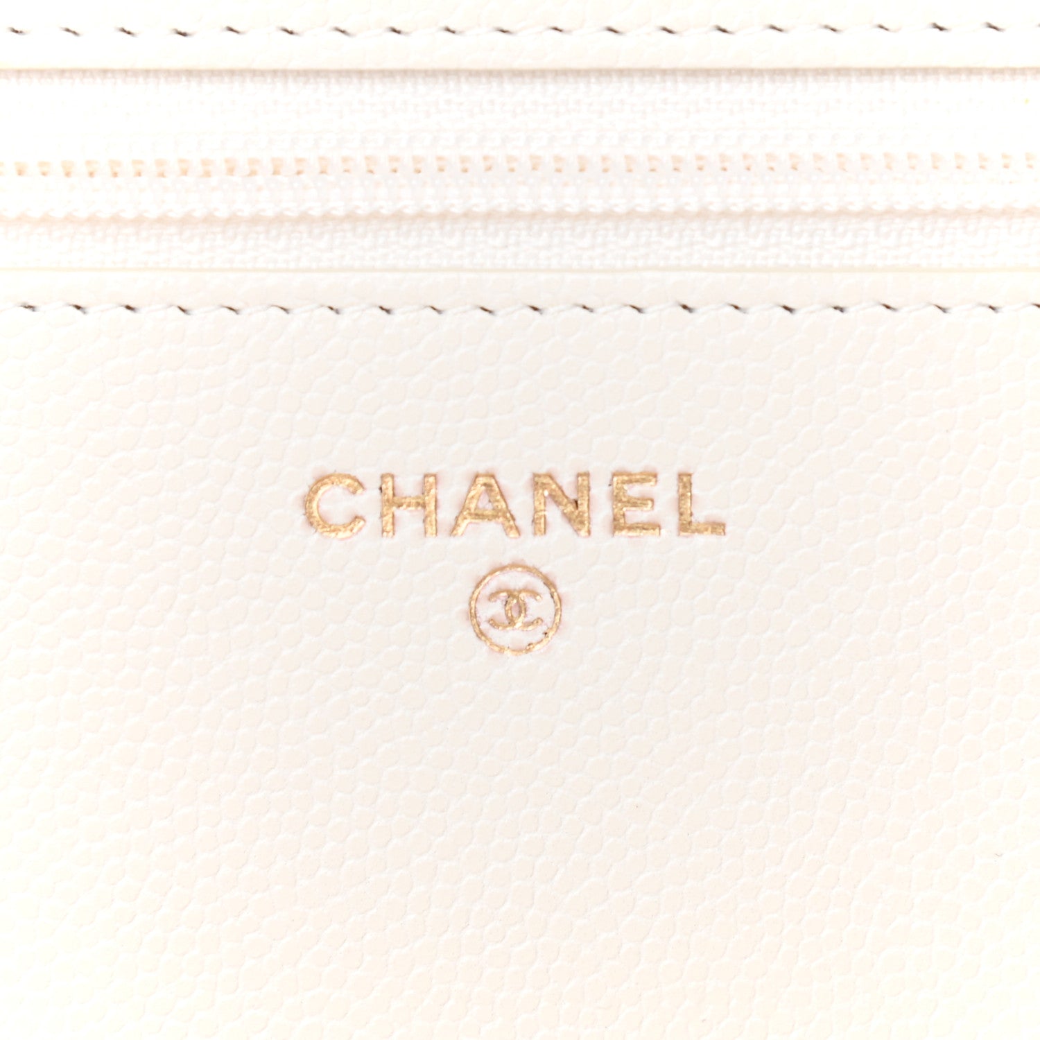 Chanel Caviar Quilted Wallet On Chain WOC White 6 of 10