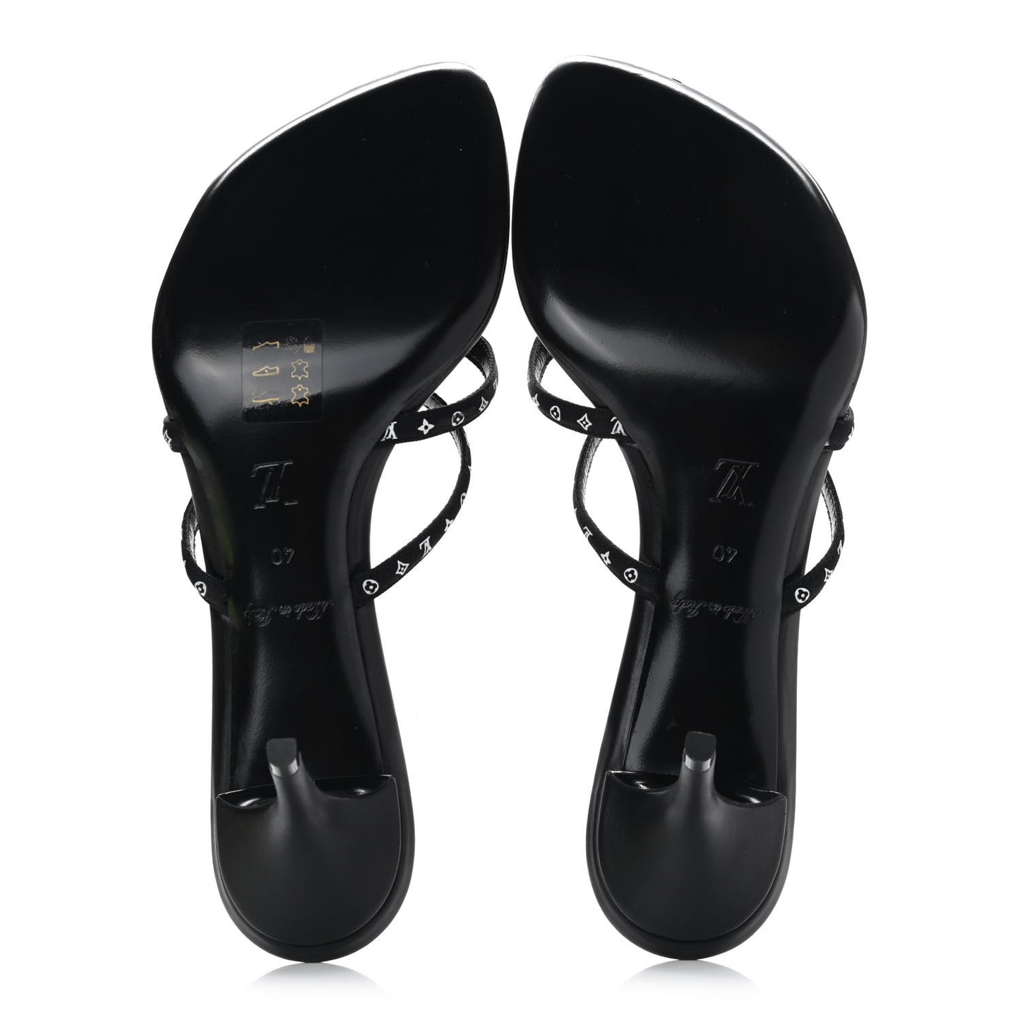 Satin Calfskin Citizen Thong Sandal 40 Black