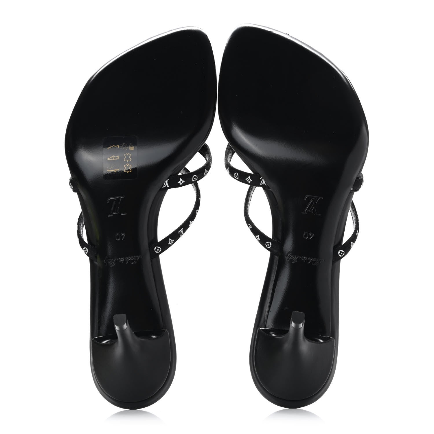 Louis Vuitton Satin Calfskin Citizen Thong Sandal 40 Black 5 of 8