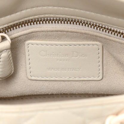 Christian Dior Ultra Matte Calfskin Cannage Mini Lady Dior White 7 of 20