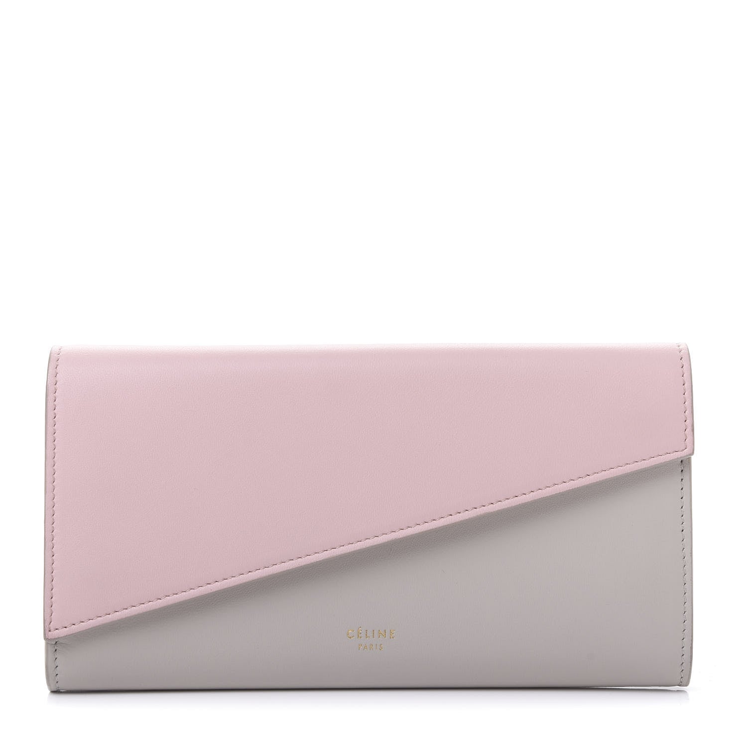 Celine Lambskin Large Diagonal Multifunction Flap Wallet Pink Desert 1 of 9