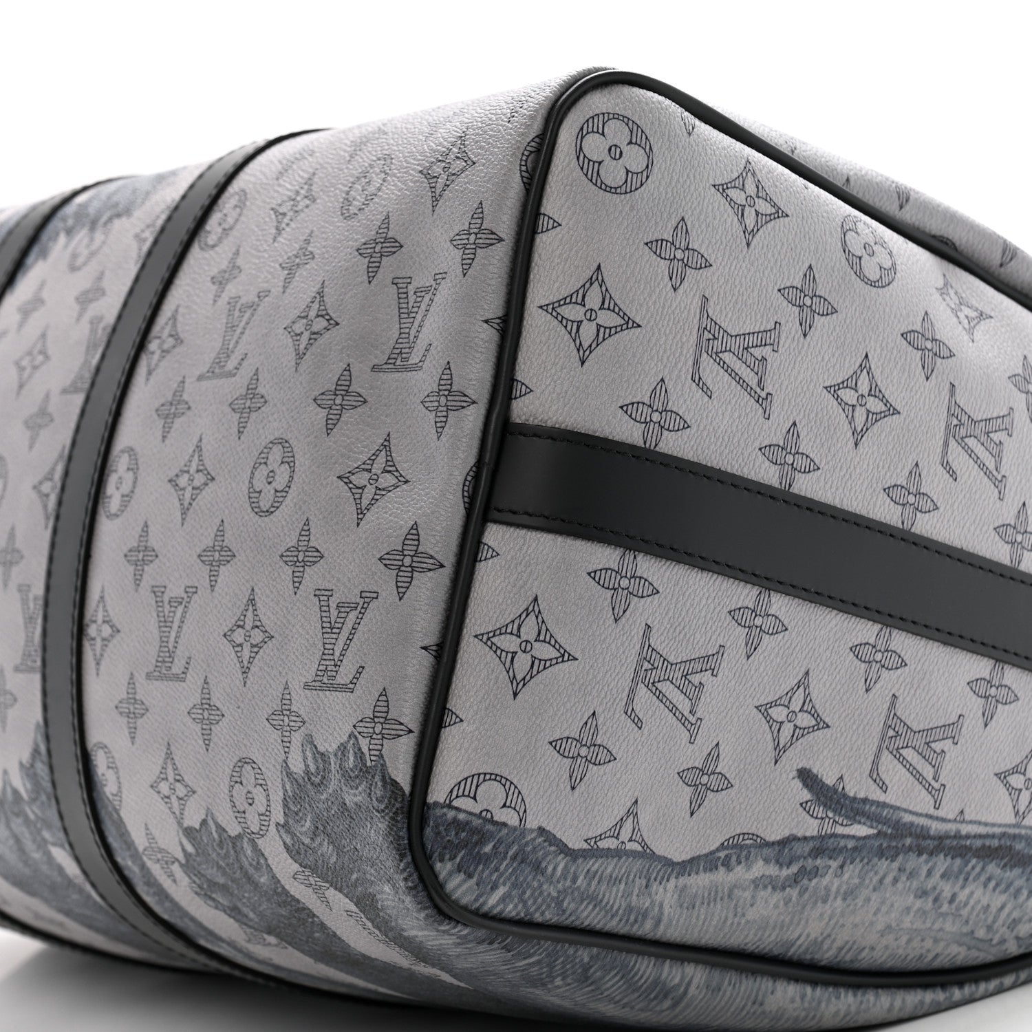 Louis Vuitton Savane Monogram Elephant Chapman Keepall Bandouliere 45 Dune 10 of 12