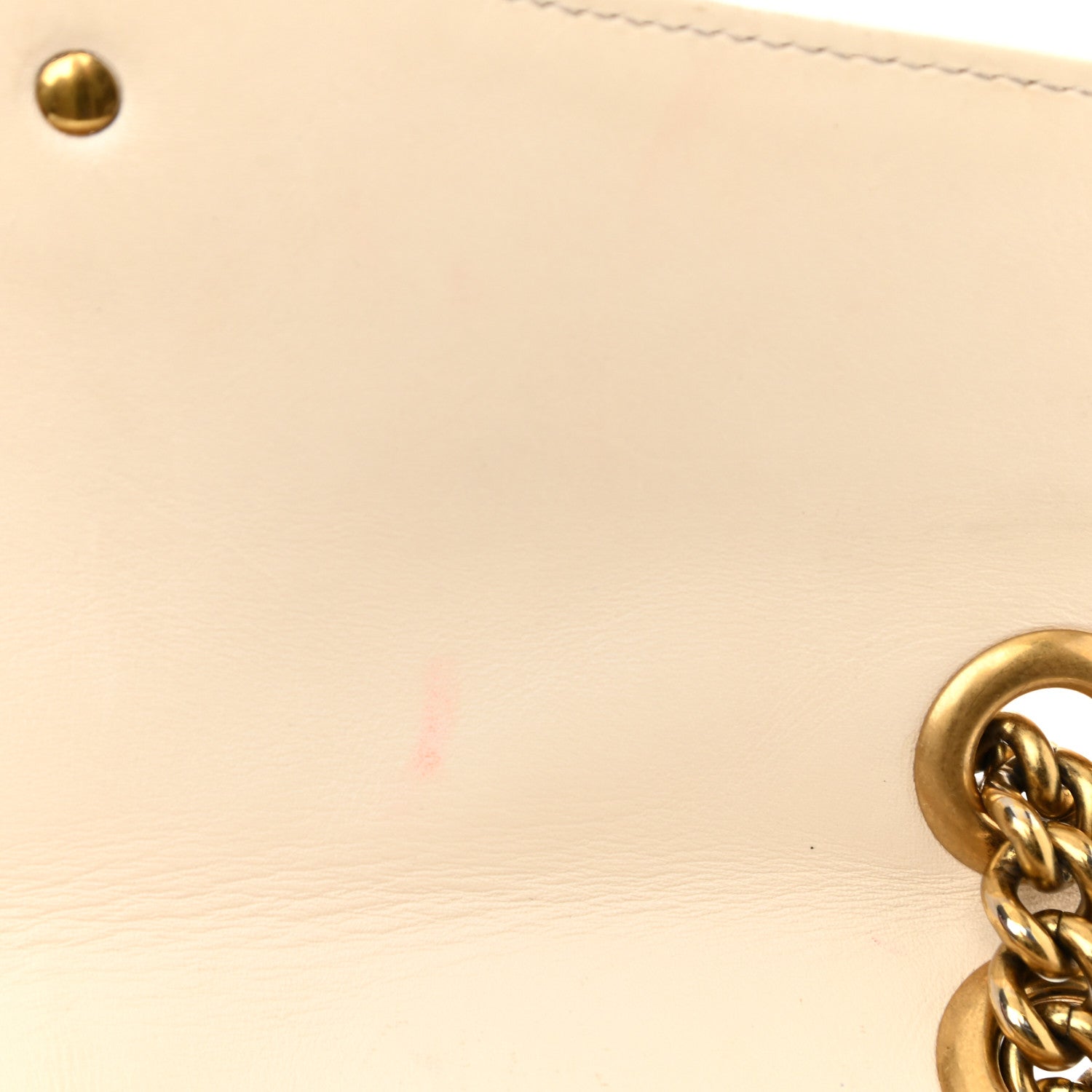 Gucci Calfskin Matelasse Small GG Marmont Shoulder Bag White 12 of 21