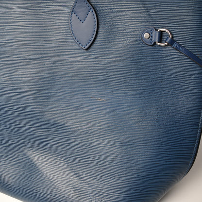 Louis Vuitton Epi Neverfull MM Blue Celeste 7 of 16