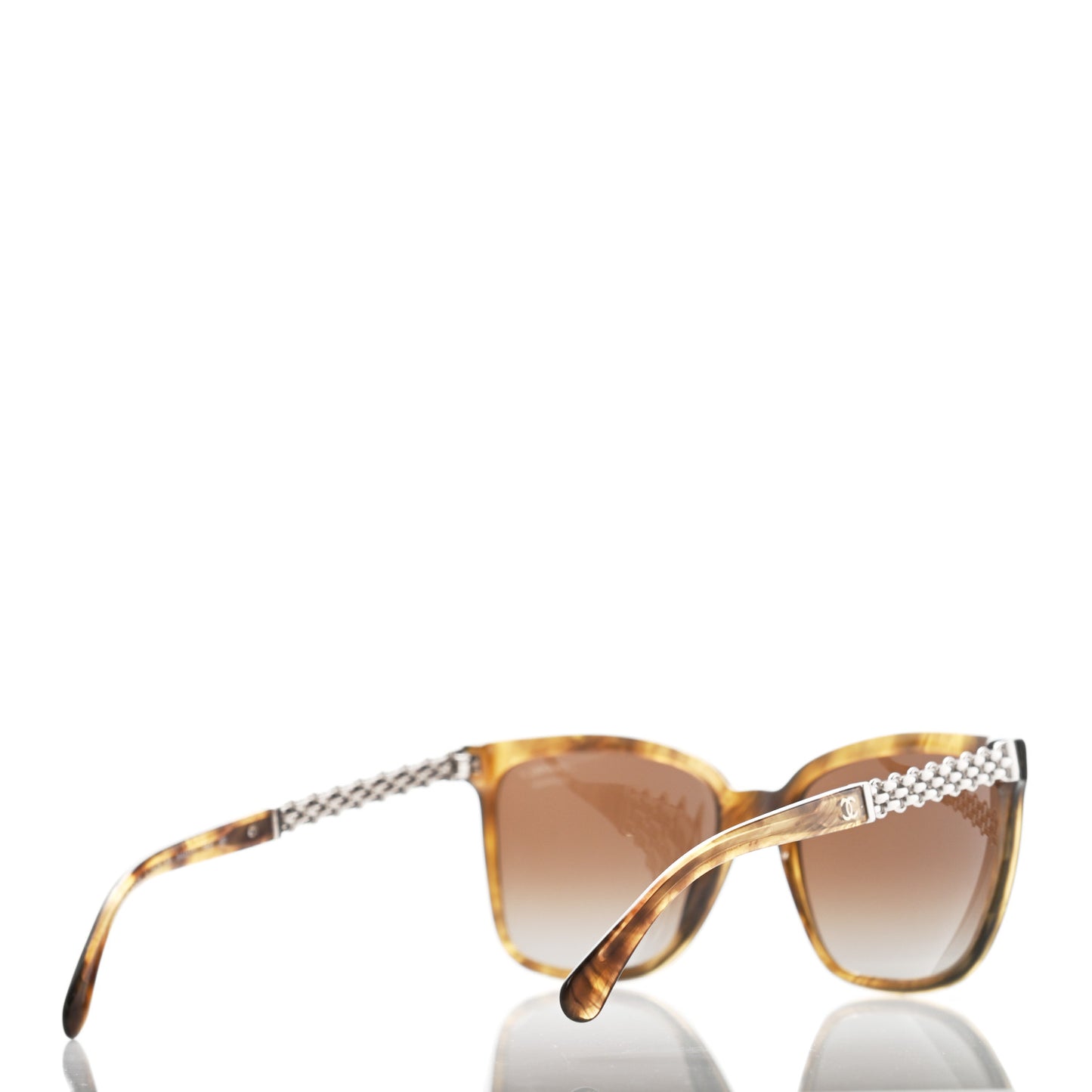 Polarized Square Chain Sunglasses 5325 Tortoise