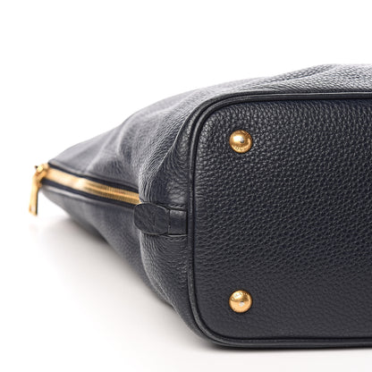 Prada Vitello Daino Side Zip Tote Baltico 8 of 11