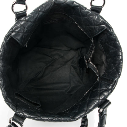 Chanel Distressed Lambskin Vintage Ligne Lady Braid Tote Black 5 of 7