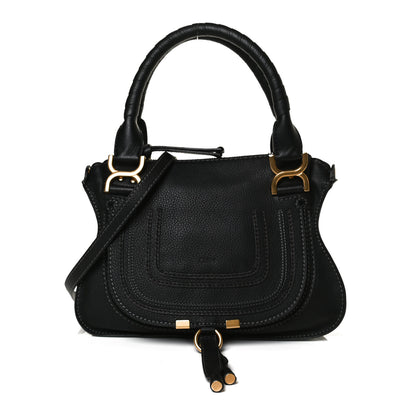 Chloe Calfskin Small Marcie Satchel Black 1 of 14