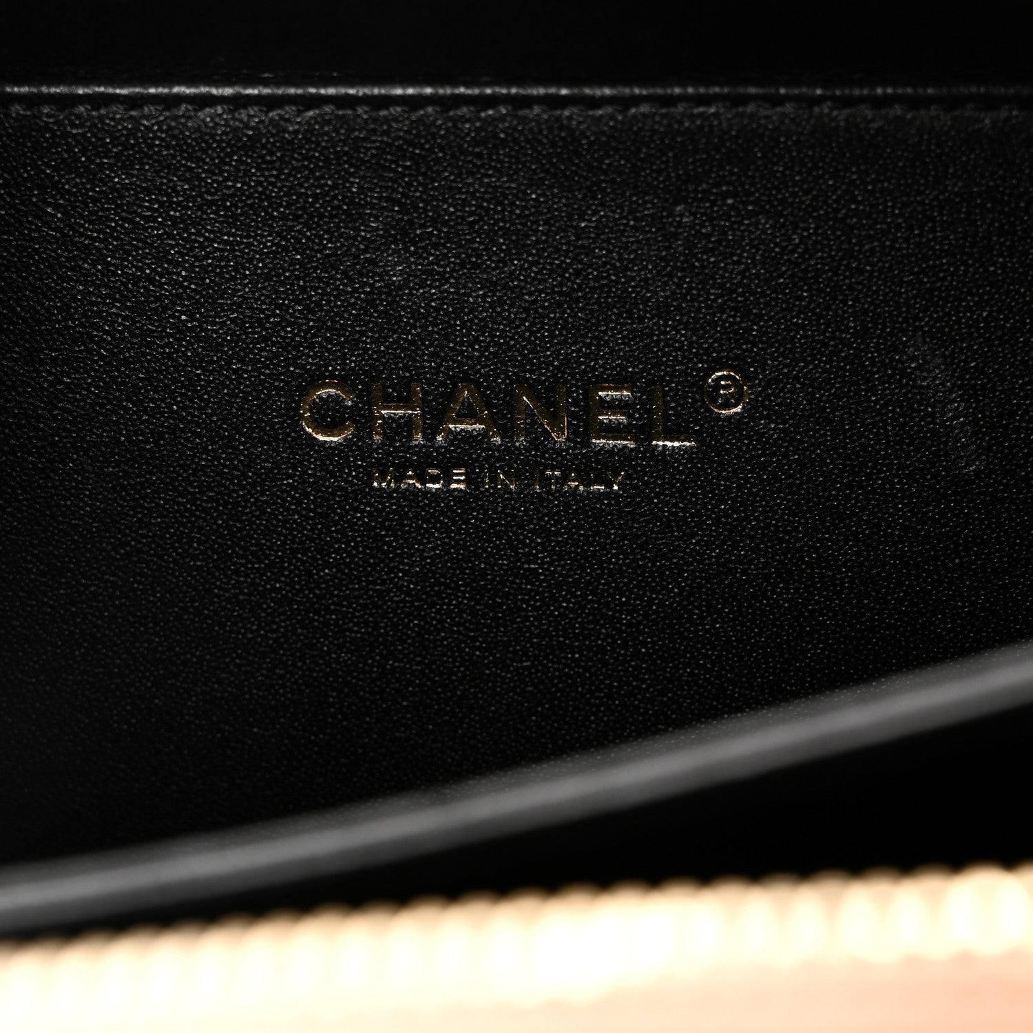 Chanel Caviar Quilted Small CC Filigree Vanity Case Beige Black 6 of 10