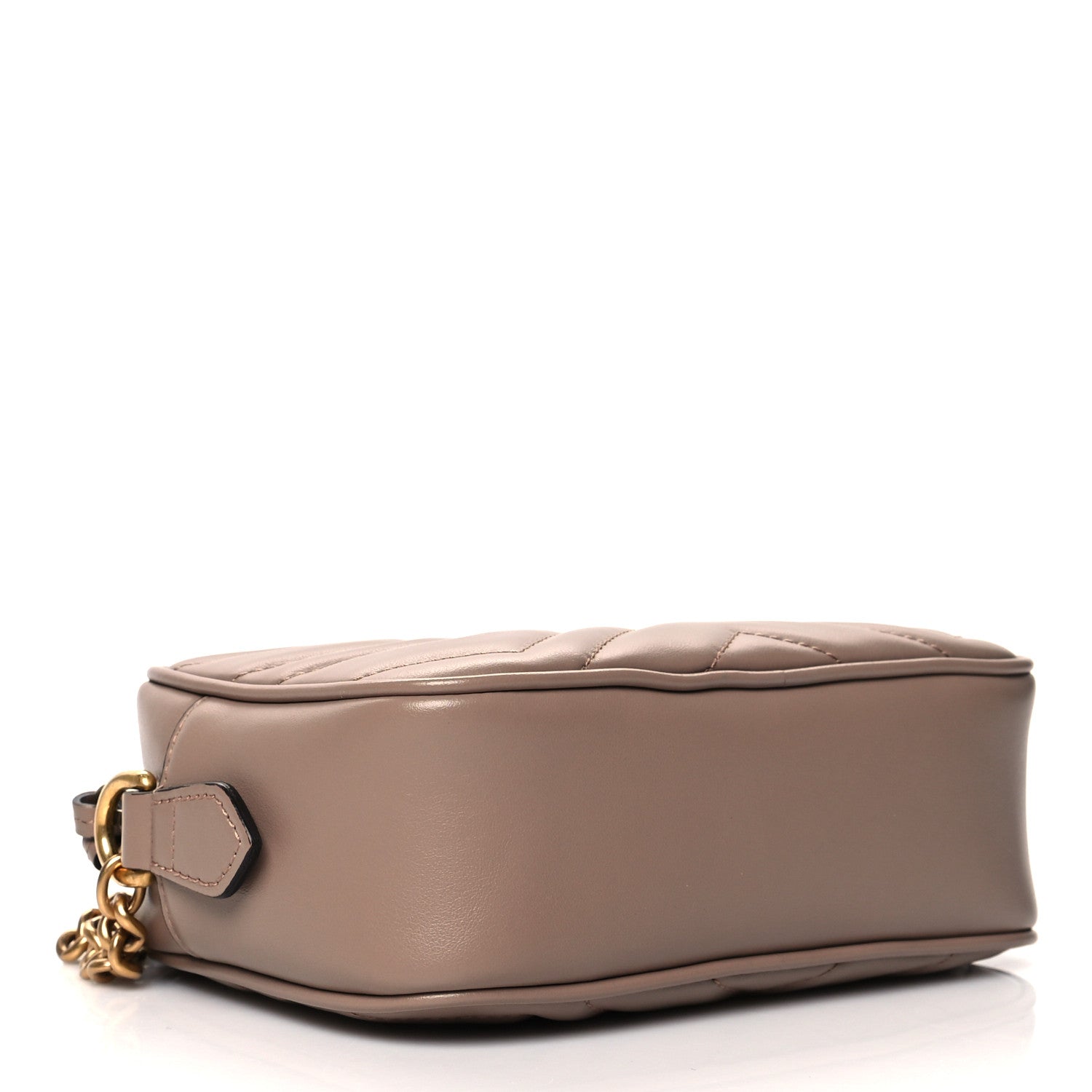 Gucci Calfskin Matelasse Mini GG Marmont Chain Shoulder Bag Porcelain Rose 4 of 11