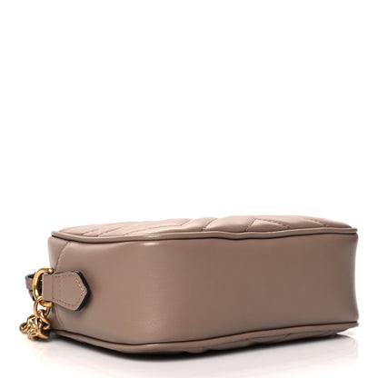 Gucci Calfskin Matelasse Mini GG Marmont Chain Shoulder Bag Porcelain Rose 4 of 11