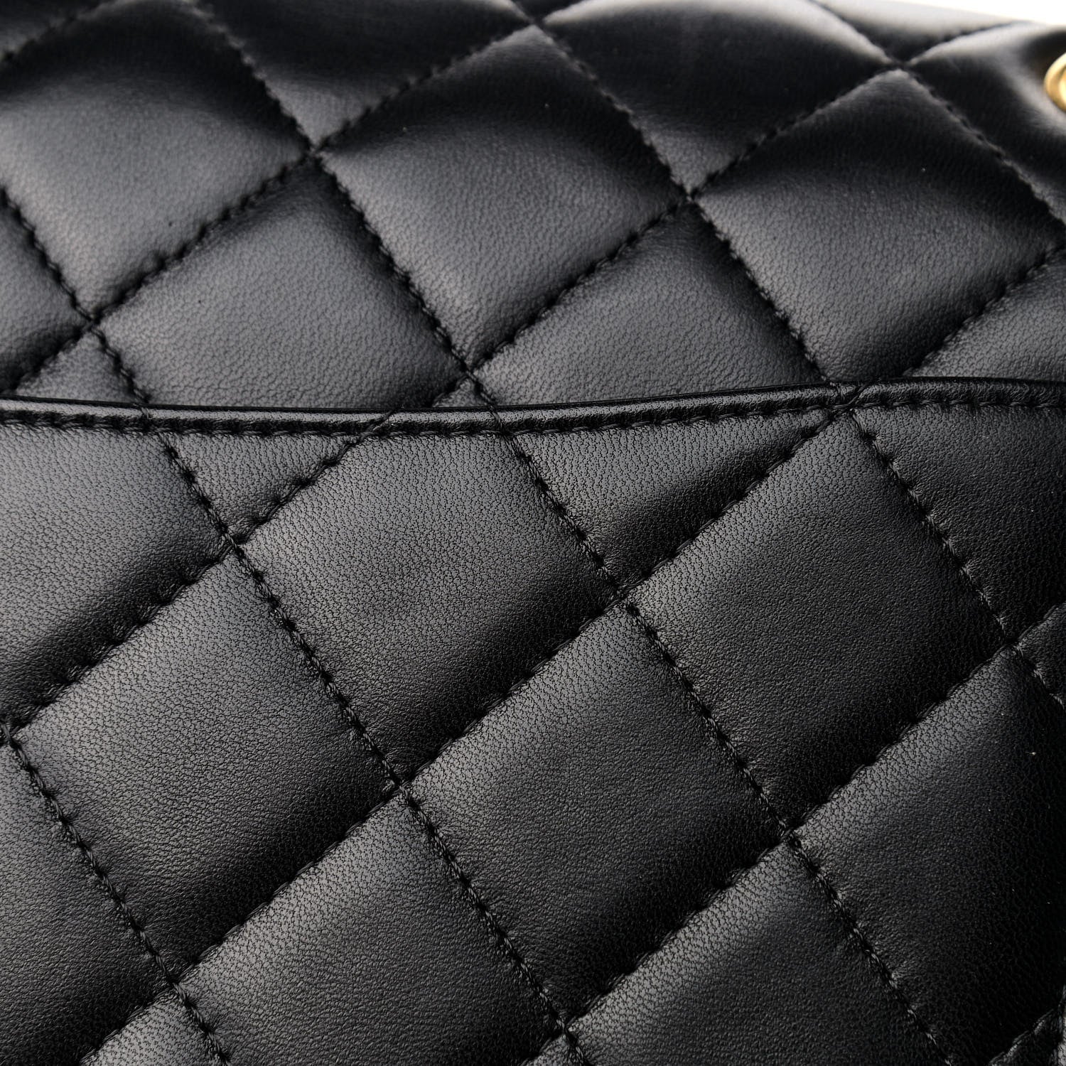 Chanel Lambskin Quilted Maxi Double Flap Black 17 of 17