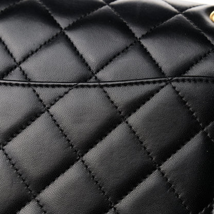 Chanel Lambskin Quilted Maxi Double Flap Black 17 of 17