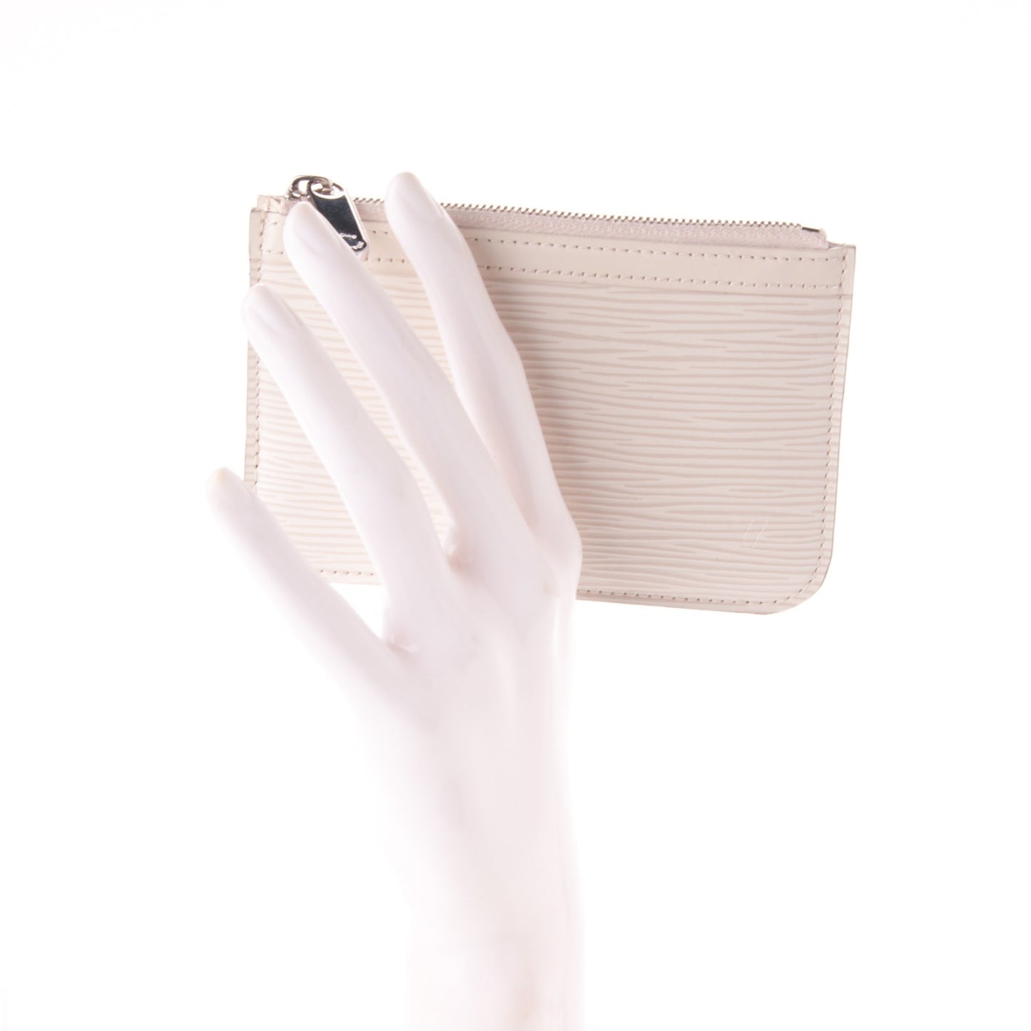 Epi Key Pouch Ivory