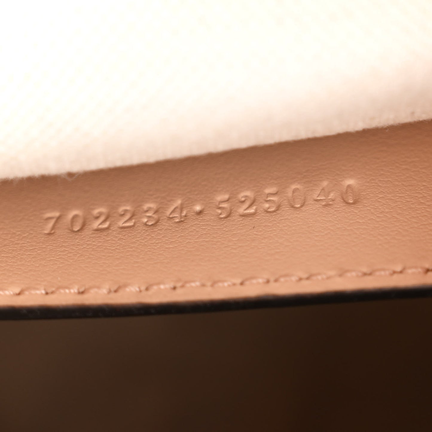 Calfskin GG Matelasse Small Shoulder Bag Pink Sand Natural