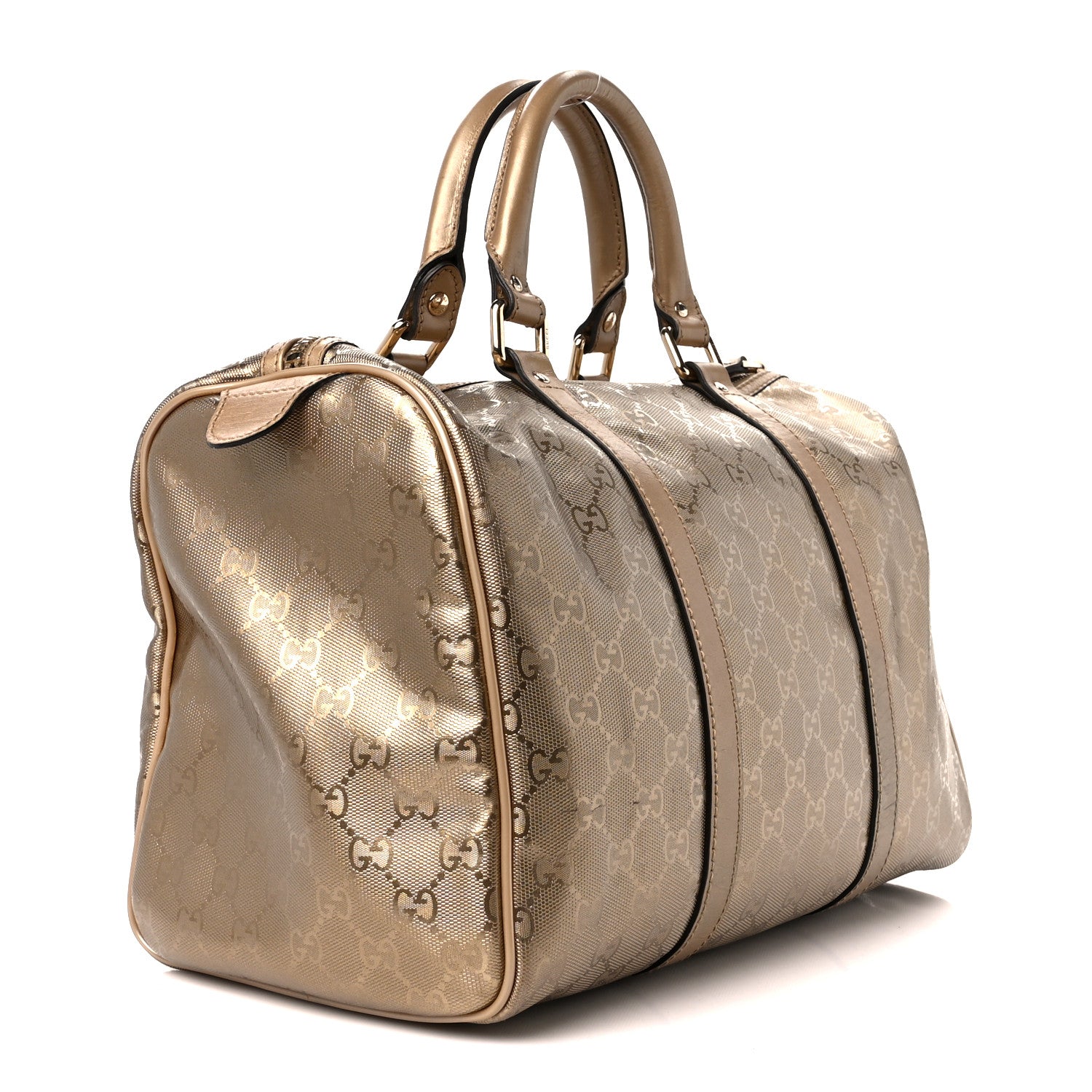 Gucci Imprime Monogram Medium Joy Boston Champagne 3 of 13