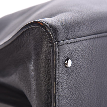 Gucci Grained Calfskin Large Shoulder Bag Black 15 of 16