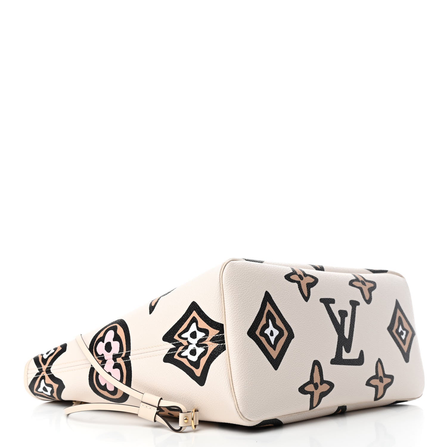 Louis Vuitton Monogram Giant Wild At Heart Neverfull MM Creme 3 of 4