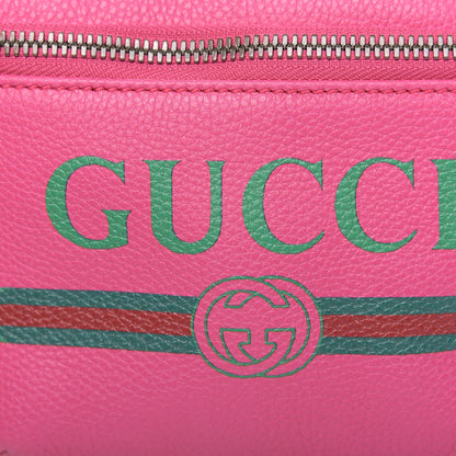 Gucci Grained Calfskin Small Logo Belt Bag Box Pink Green 8 of 11