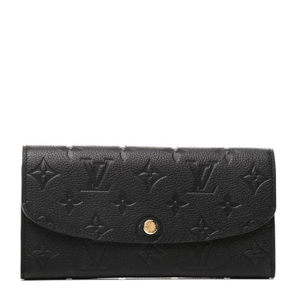 Louis Vuitton Empreinte Emilie Wallet Black Dune 1 of 8
