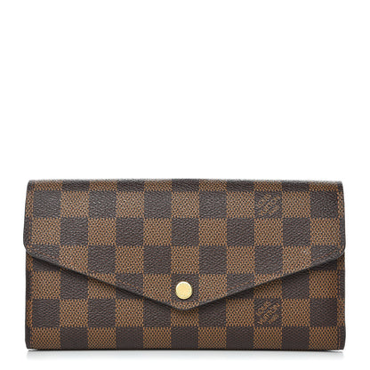 Louis Vuitton Damier Ebene Sarah Wallet NM 1 of 8