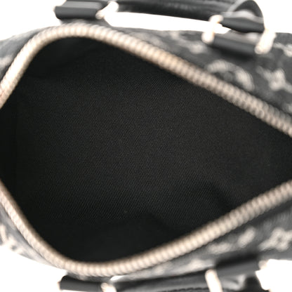 Louis Vuitton X NIGO Taurillon Monogram Denim Drip Keepall XS Black 5 of 9