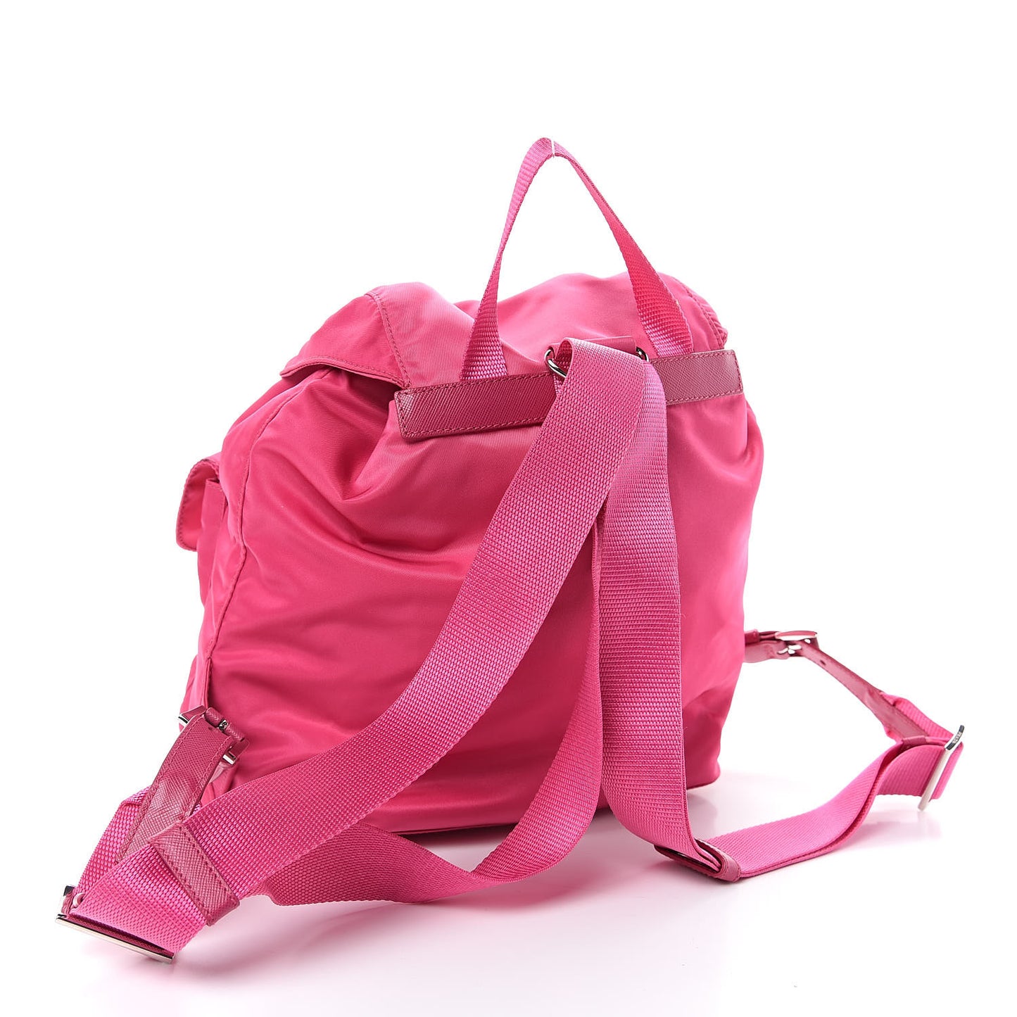 Nylon Vela Small Backpack Fuxia