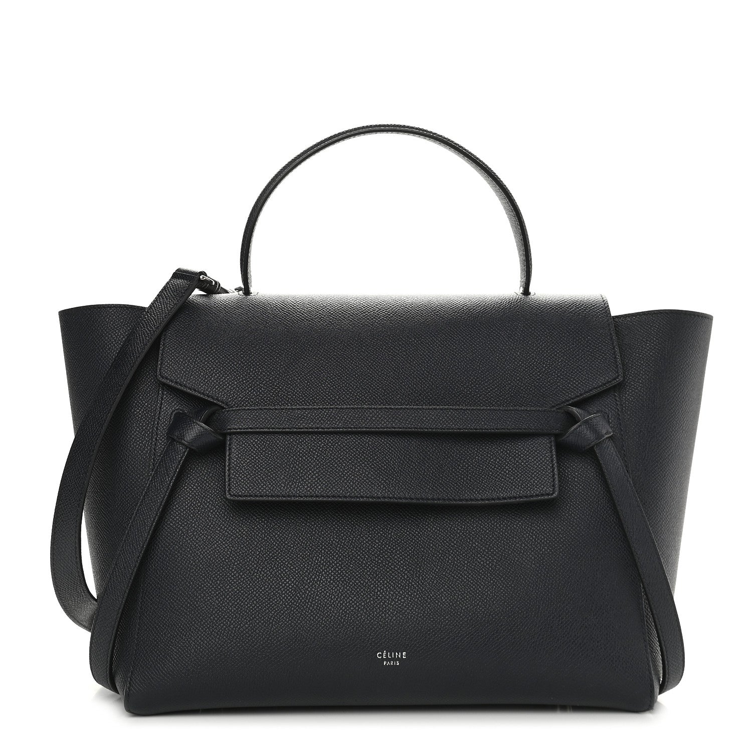 Celine Grained Calfskin Mini Belt Bag Navy 1 of 8