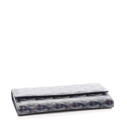 Goyard Goyardine Varenne Long Wallet Navy 3 of 5