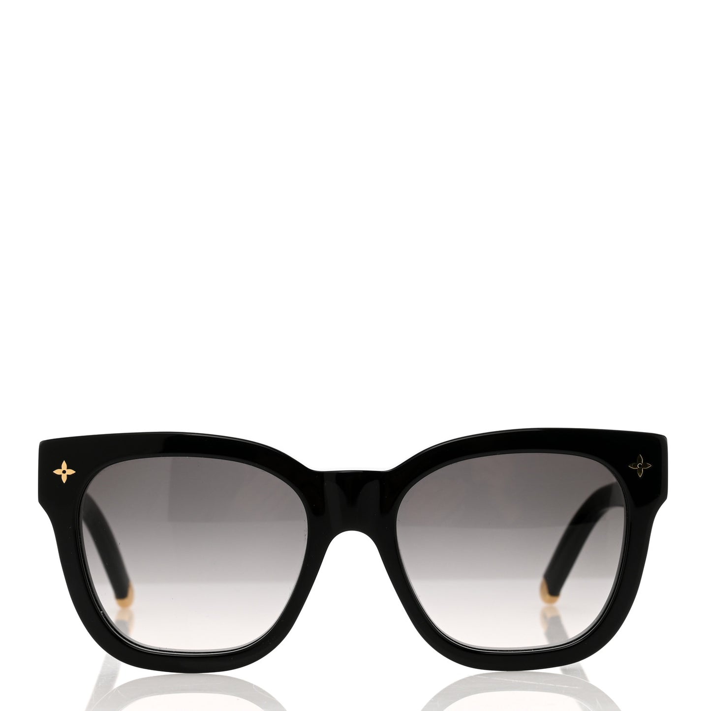 Acetate My Monogram Square Sunglasses Z1523W Black