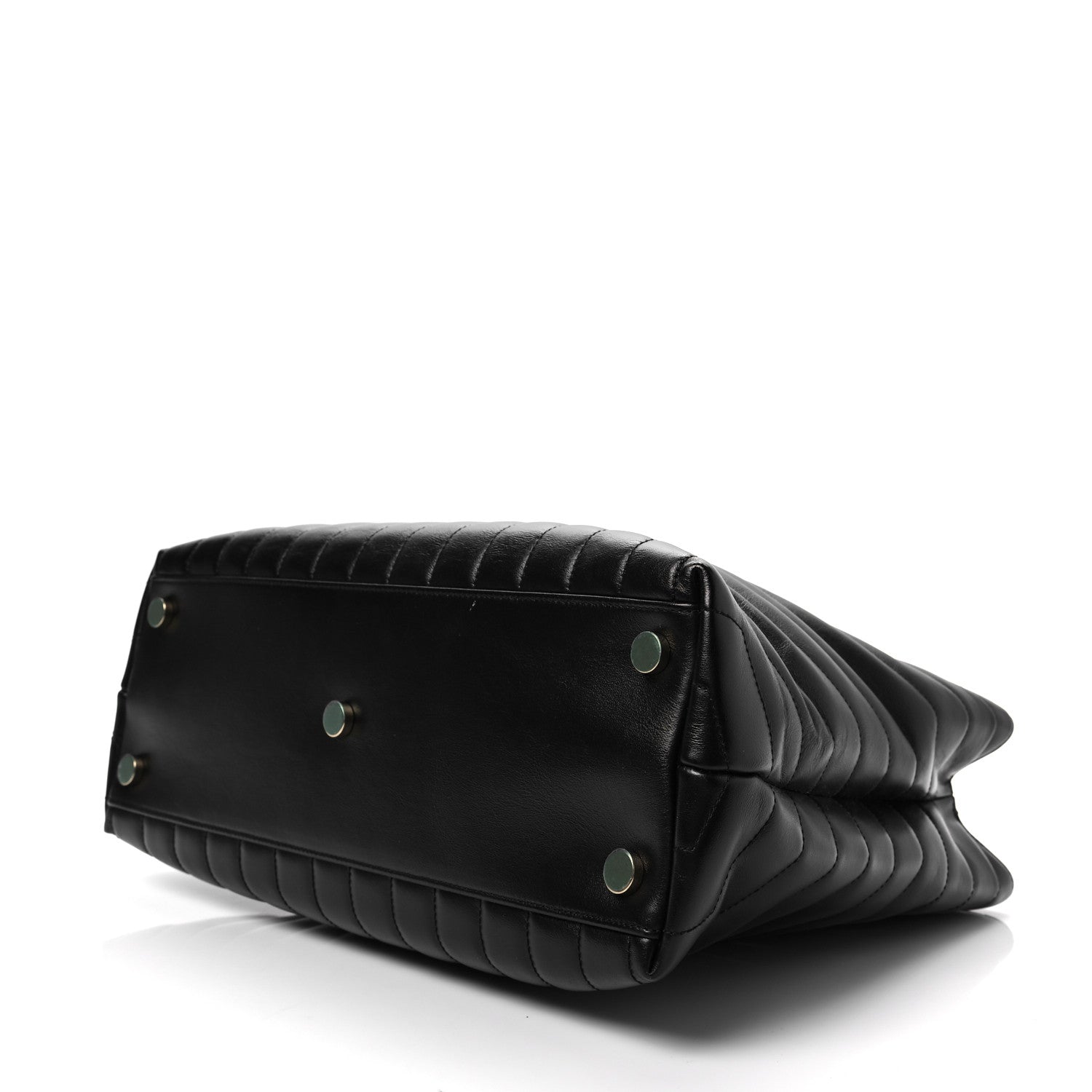 Saint Laurent Calfskin Y Quilted Monogram Large Loulou Shopper Black 7 of 8