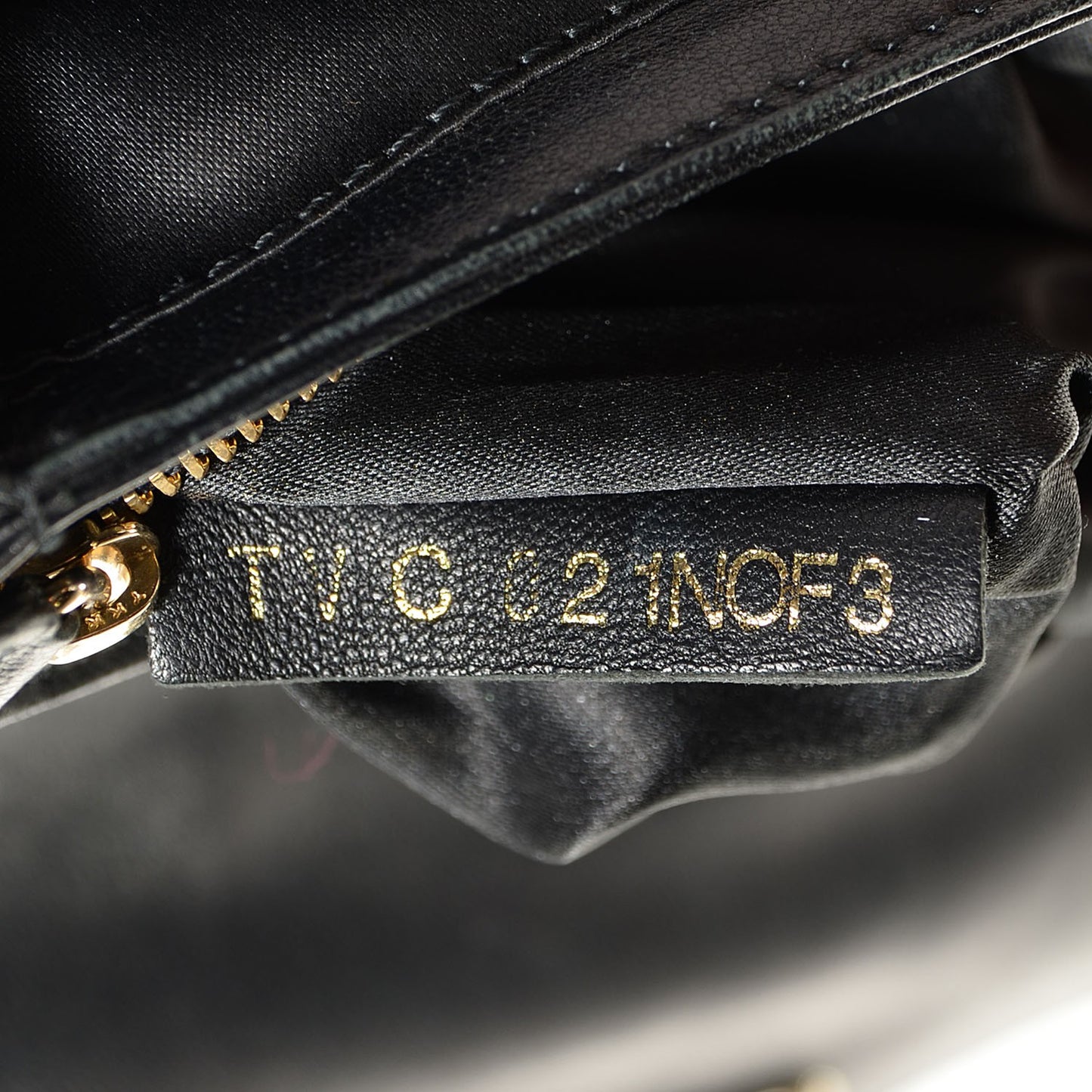 Nappa Mini Chain Strap Crossbody Black