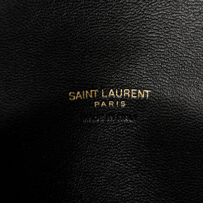 Saint Laurent Lambskin Chevron Quilted Medium Loulou Black 10 of 13