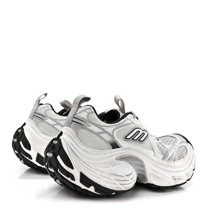 Balenciaga Mesh TPU Worn Out Effect Womens 10XL Sneakers 36 White Grey 6 of 9